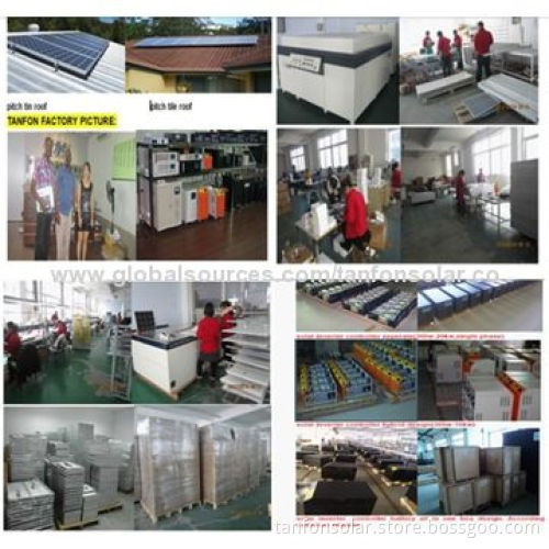 Tanfon Solar Panel Kit 5kW, 10kW with PV+Hybrid Inverter+Combiner+Battery+Bracket+Cable Full Set